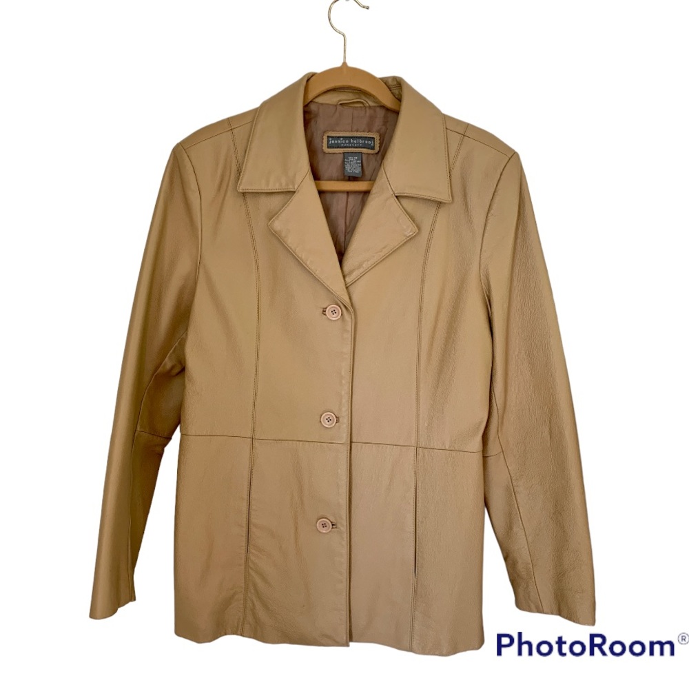 Vintage Jessica Holbrook Washable Leather Jacket